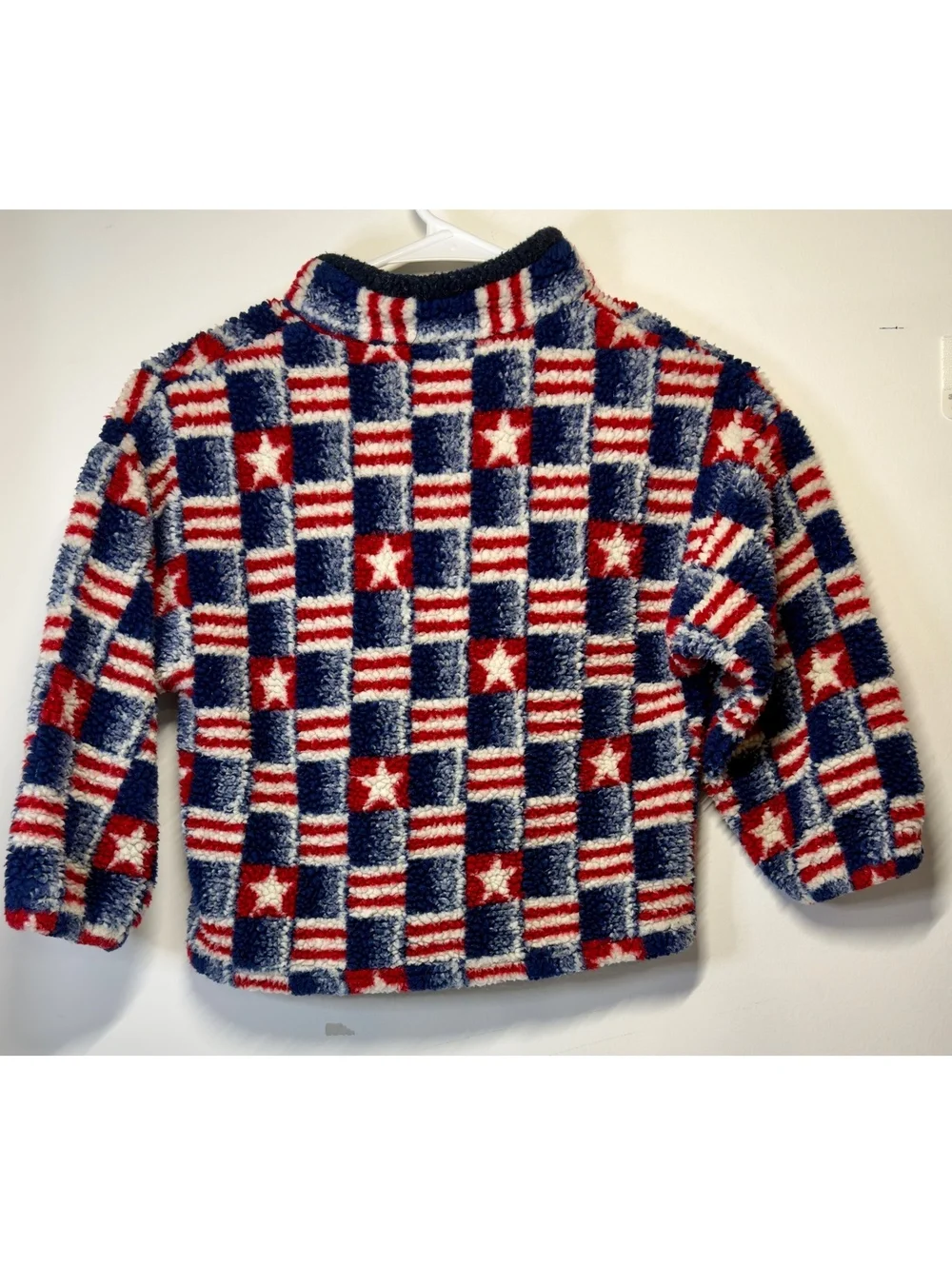 Vintage Kids US Ski Team Sherpa fleece quarter zip sweater. Half zip size 4-5 T